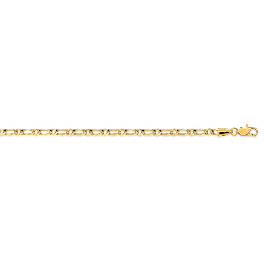Pulseira Infantil Dourada Masculina Figaro