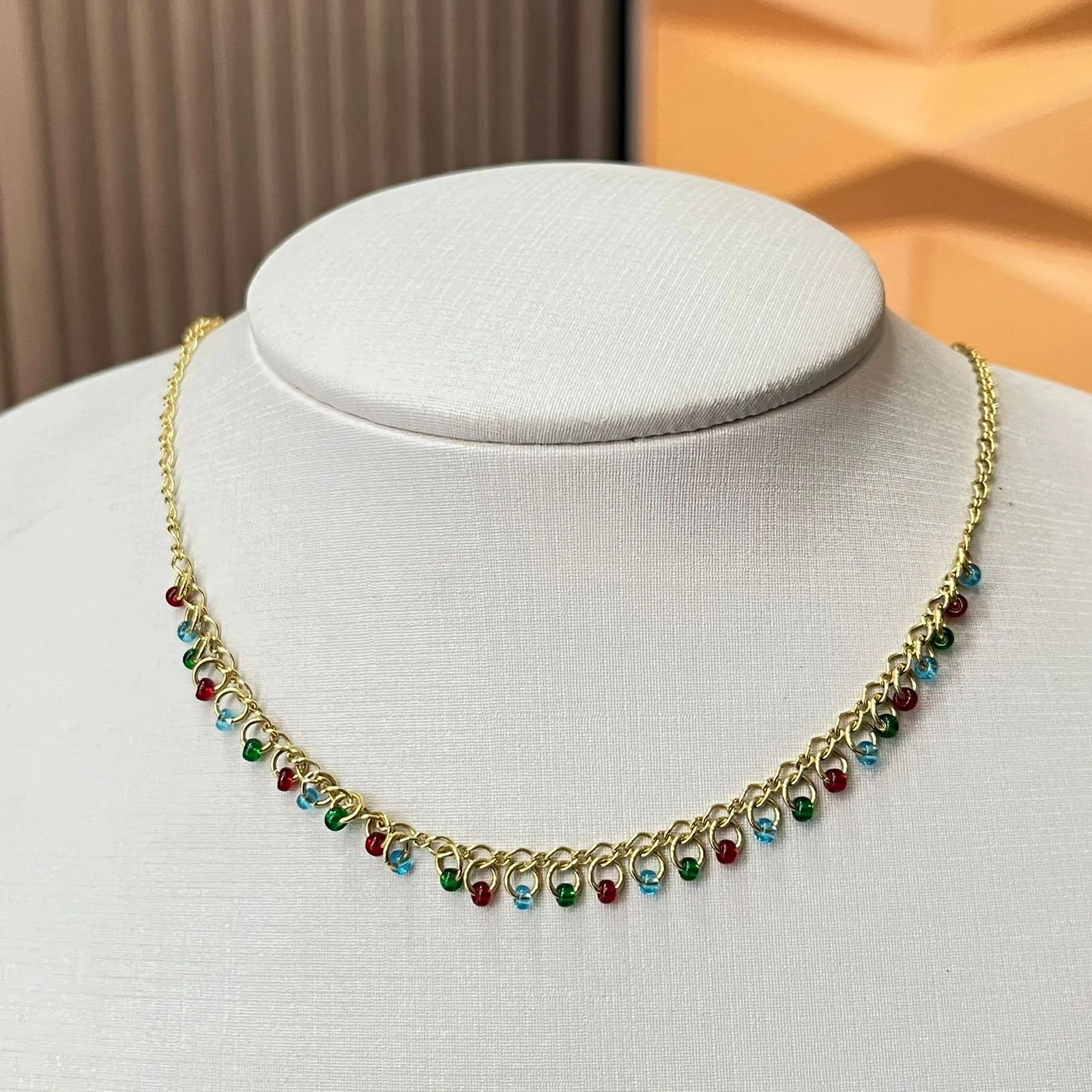 Chocker Dourada Mianga Colors