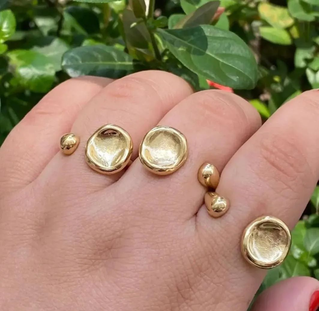 Anel Dourado Regulvel Orgnico