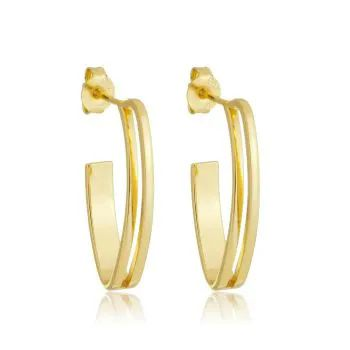 Argola Dourada Elegance M