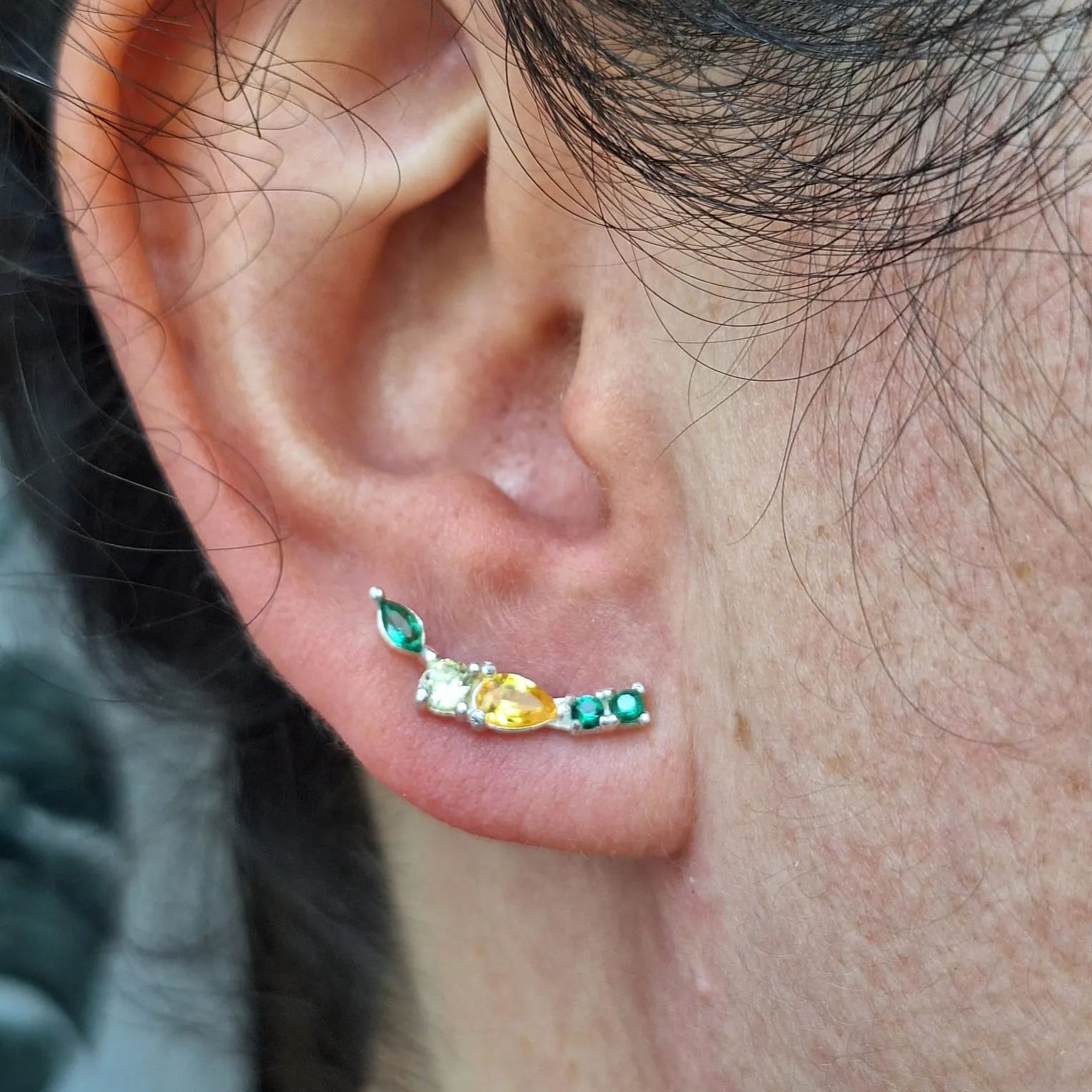Brinco Prata 925 Mini Ear Cuff Color
