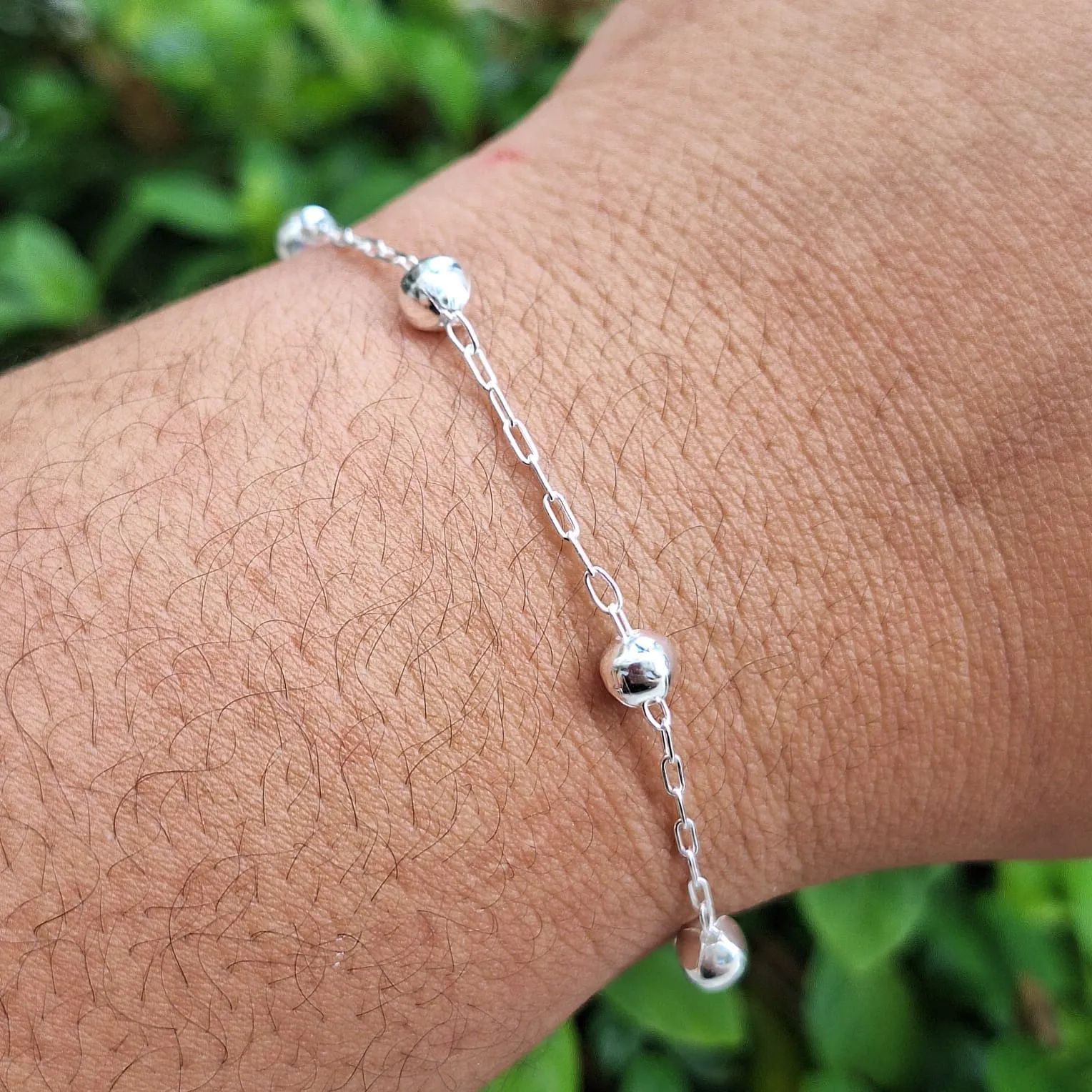 Pulseira Prata 925 5 Bolas