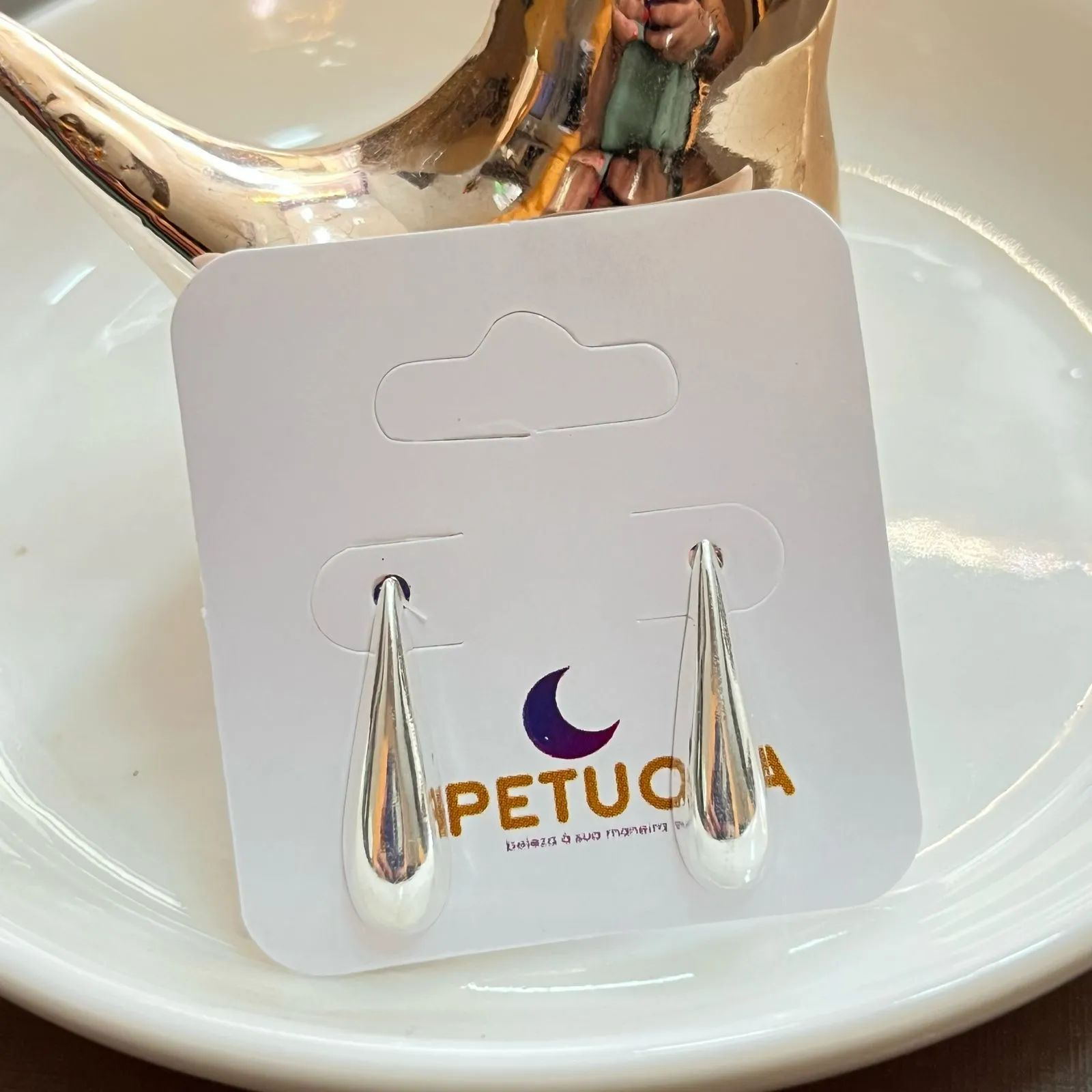 Brinco Prata 925 Gota P 1cm