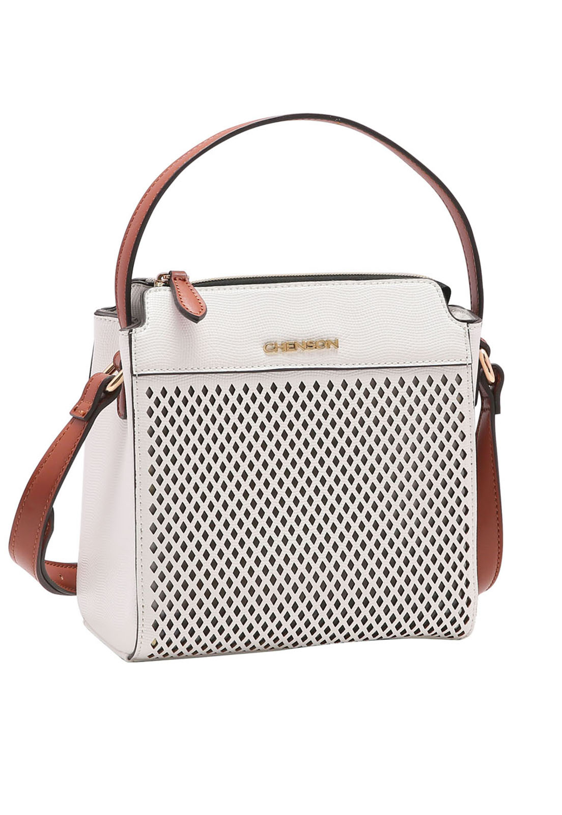 Bolsa branca chenson Clearance