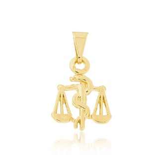 Pingente Dourado Advocacia