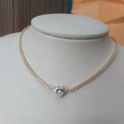 Chocker Dourada Riviera com Cora��o