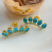 Brinco Dourado Ear Cuff Gotas Color