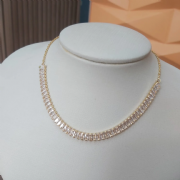 Chocker Dourada Riviera Retangular