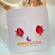 Brinco Prata 925 Gotinha Color