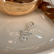 Berloque Prata 925 Crian�a com Ponto de Luz