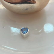 Pingente Prata 925 Cora��o com Zirc�nia