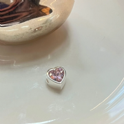 Pingente Prata 925 Cora��o com Zirc�nia