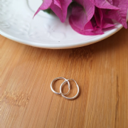 Argola Prata 925 Abaulada 0.1