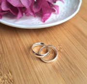 Argola Prata 925 Abaulada 1,7cm 0.4mm espessura