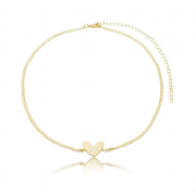 Chocker Dourada Groumet Cora��o