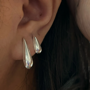 Brinco Prata 925 Gota P 1cm