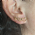 Brinco Dourado Ear Cuff 3 Coraes