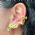 Brinco Dourado EarCuff e Florzinha