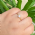Anel Dourado Solitrio 5mm